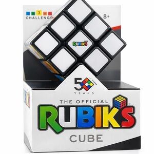 Rubik's Cube - Classic Black and White Puzzle